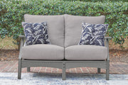 Cove Beach Outdoor Sofa and Loveseat in Gray - PKG024583