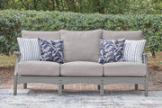 Cove Beach Outdoor Sofa and Loveseat in Gray - PKG024583