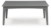 Cove Beach Outdoor Sofa and Loveseat with Coffee Table in Gray - PKG024584