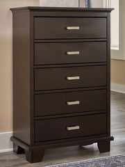 Covetown Dark Brown Chest of Drawers - B441-46