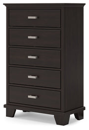 Covetown Dark Brown Chest of Drawers - B441-46