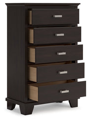 Covetown Dark Brown Chest of Drawers - B441-46