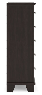 Covetown Dark Brown Chest of Drawers - B441-46