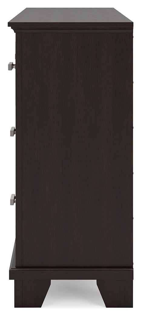 Covetown Dark Brown Dresser - B441-31