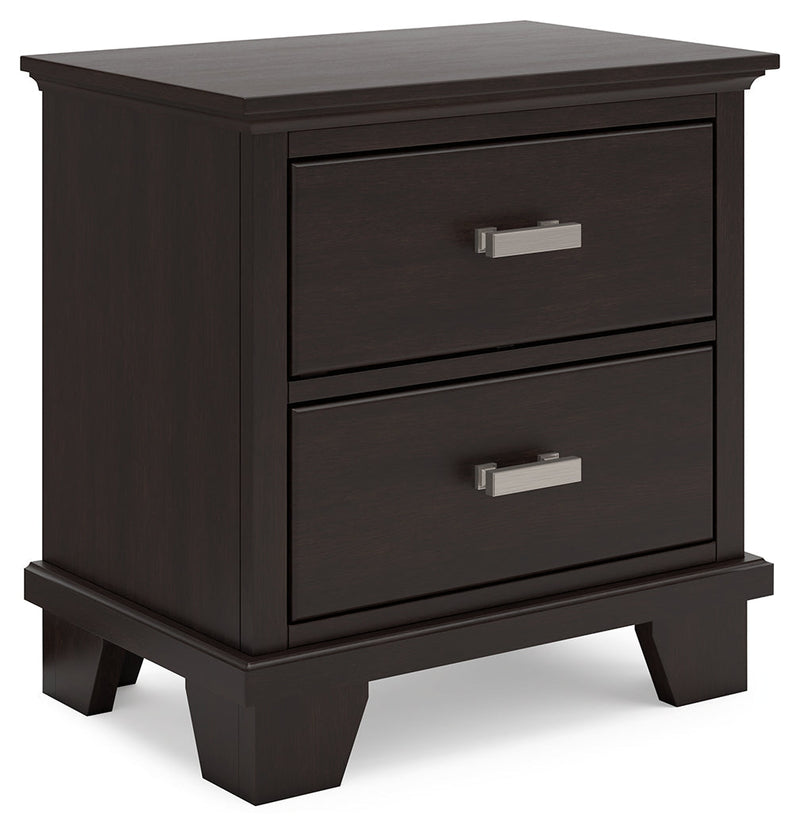 Covetown Dark Brown Nightstand - B441-92