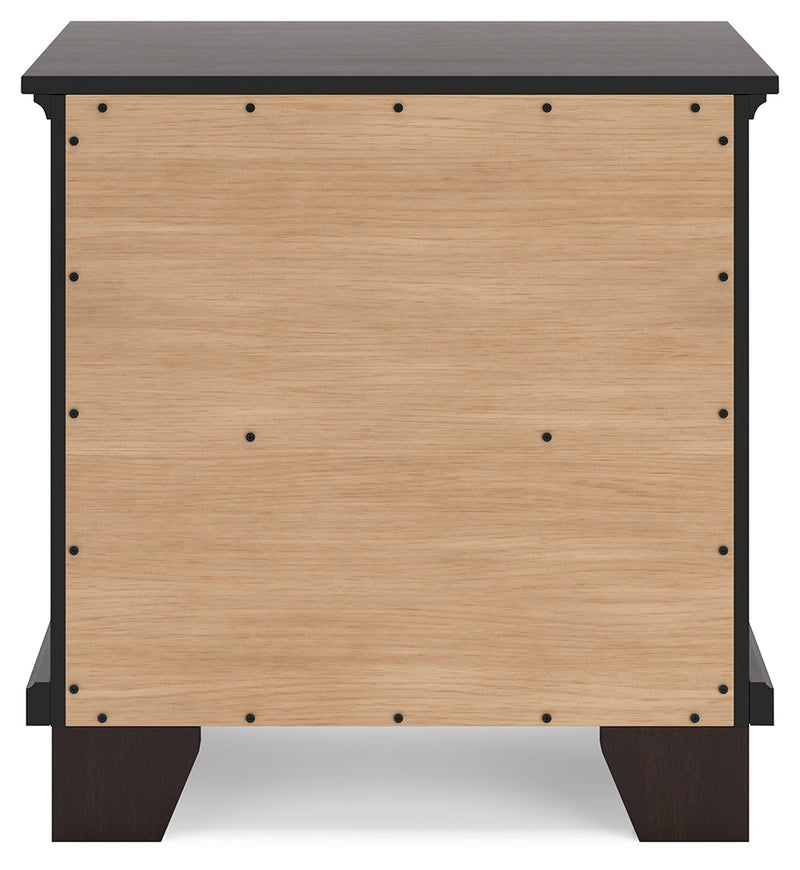Covetown Dark Brown Nightstand - B441-92