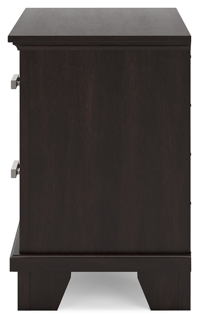 Covetown Dark Brown Nightstand - B441-92