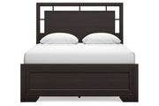 Covetown Dark Brown Queen Panel Bed - DMV FurnitureQueen Bed