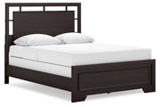 Covetown Dark Brown Queen Panel Bed - DMV FurnitureQueen Bed