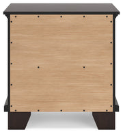 Covetown Full Panel Bed with Dresser and Nightstand in Dark Brown - PKG019182