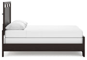 Covetown Queen Panel Bed with Dresser and Nightstand in Dark Brown - PKG019185