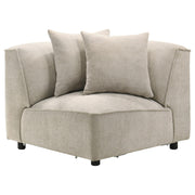 Crane 5-piece Modular Sectional Sofa Beige - 551931-SETA