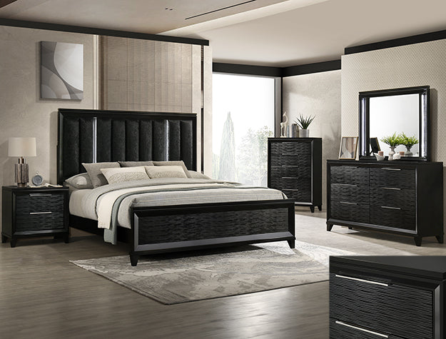 Cressida Night Stand Black - B7350-2