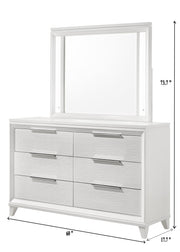 Cressida White Upholstered LED Panel Bedroom Set - DMV FurnitureBedroom Set