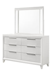 Cressida White Upholstered LED Panel Bedroom Set - DMV FurnitureBedroom Set