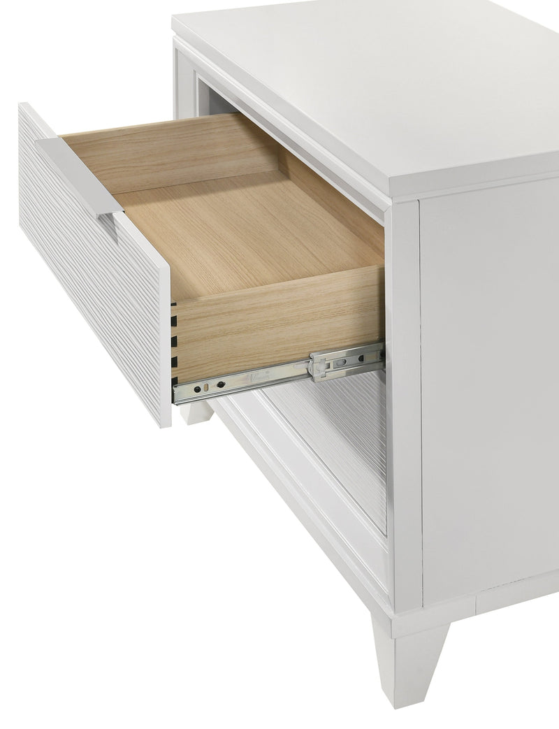 Cressida White Upholstered LED Panel Bedroom Set - DMV FurnitureBedroom Set