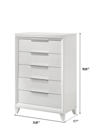 Cressida White Upholstered LED Panel Bedroom Set - DMV FurnitureBedroom Set