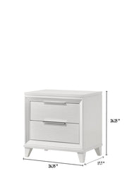 Cressida White Upholstered LED Panel Bedroom Set - DMV FurnitureBedroom Set