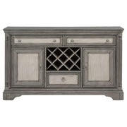 Cresswell 2-door 3-drawer Wine Storage Buffet Weathered Taupe - 107455B