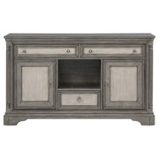 Cresswell 2-door 3-drawer Wine Storage Buffet Weathered Taupe - 107455B