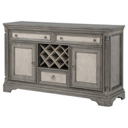 Cresswell 2-door 3-drawer Wine Storage Buffet Weathered Taupe - 107455B