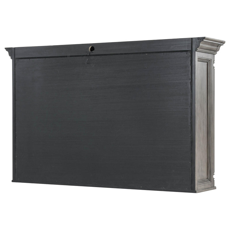 Cresswell 2-tier Touch Light Hutch Display Cabinet Weathered Taupe - 107455H