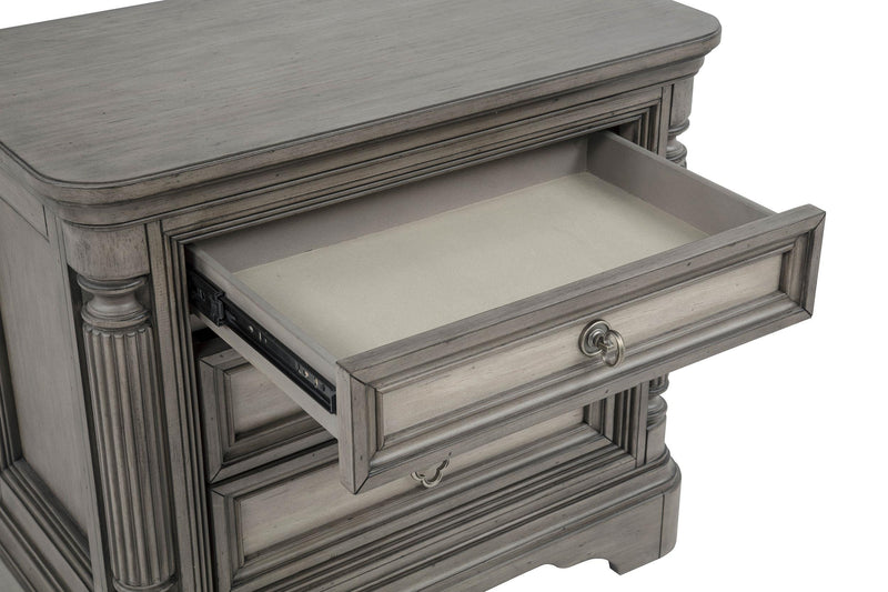 Cresswell 3-drawer Nightstand Bedside Table Weathered Taupe - 225142