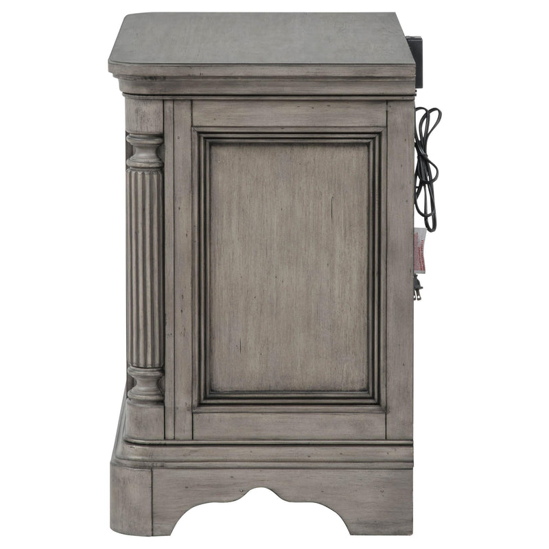Cresswell 3-drawer Nightstand Bedside Table Weathered Taupe - 225142