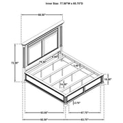 Cresswell 4-piece California King Bedroom Set Weathered Taupe - 225141KW-S4