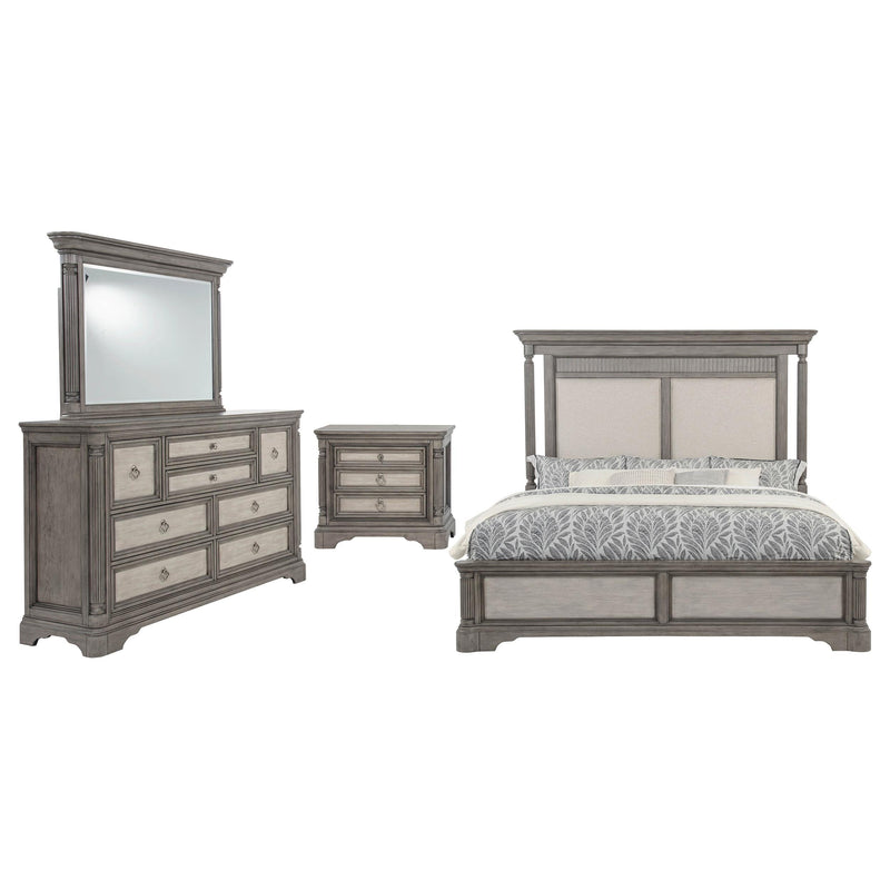 Cresswell 4-piece Queen Bedroom Set Weathered Taupe - 225141Q-S4