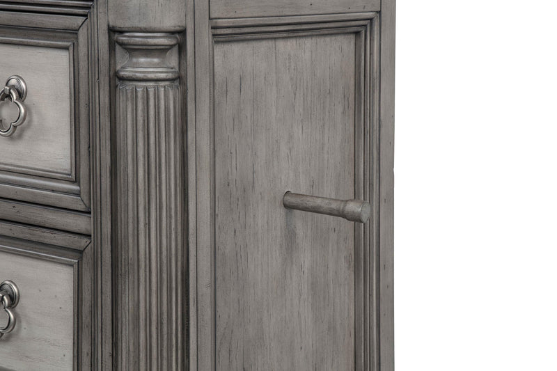 Cresswell 5-piece California King Storage Bedroom Set Taupe - 225140KW-S5