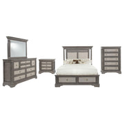 Cresswell 5-piece California King Storage Bedroom Set Taupe - 225140KW-S5