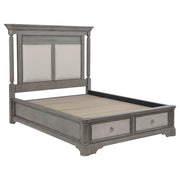 Cresswell 5-piece California King Storage Bedroom Set Taupe - 225140KW-S5
