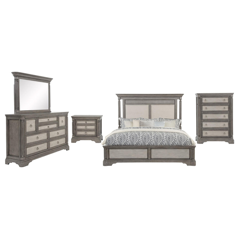 Cresswell 5-piece Queen Bedroom Set Weathered Taupe - 225141Q-S5