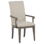 Cresswell Upholstered Dining Arm Chair Tan (Set of 2) - 107453