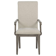 Cresswell Upholstered Dining Arm Chair Tan (Set of 2) - 107453