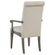 Cresswell Upholstered Dining Arm Chair Tan (Set of 2) - 107453