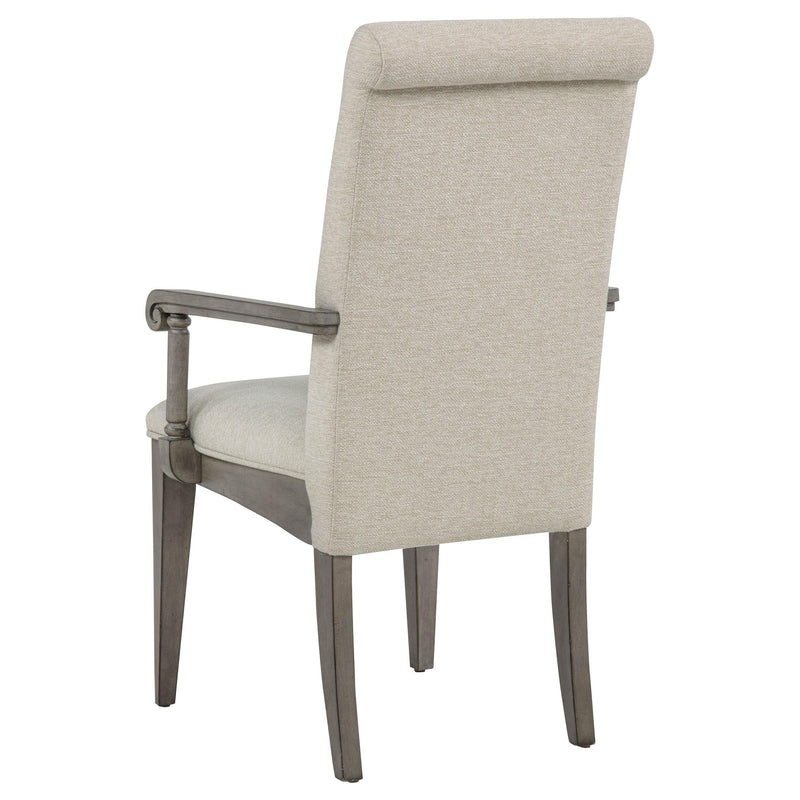 Cresswell Upholstered Dining Arm Chair Tan (Set of 2) - 107453