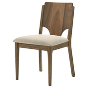 Crestmore Dining Chair Upholstered Seat Walnut (Set of 2) - 108572