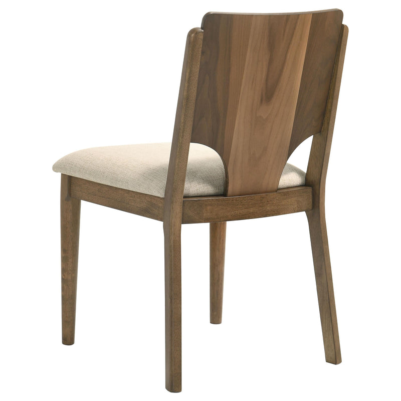 Crestmore Dining Chair Upholstered Seat Walnut (Set of 2) - 108572