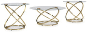 Crimonti Champagne Table (Set of 3) - T273-13