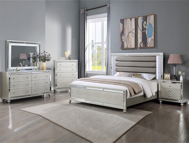 Cristian King/Queen Rail Champagne - DMV Furniture