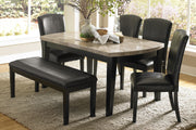 Cristo Espresso Marble - Top Dining Set - DMV FurnitureDining Room Set