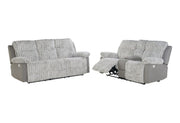 U6028 Grey Reclining Sofa/Console Reclining Loveseat - U6028-GREY-RS/CRLS