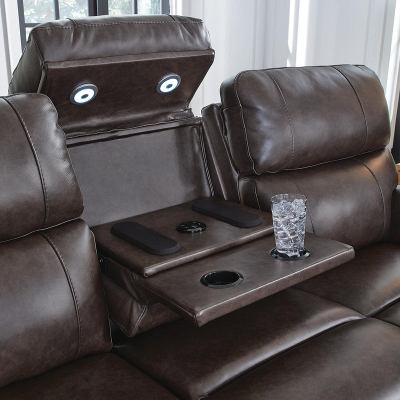 Crossplex Smoke Power Reclining Sofa - PCU6450615