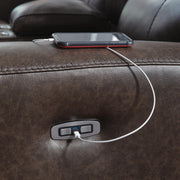 Crossplex Smoke Power Reclining Sofa - PCU6450615