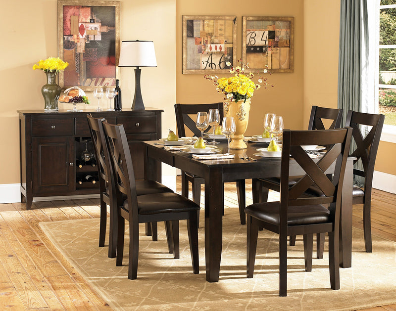 Crown Pointe Warm Merlot Dining Set - DMV FurnitureDining Room Set