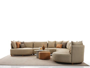 Crown Sectional Sofa in Cream - 200-ELI-CRO-MB-209-S