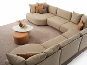 Crown Sectional Sofa in Cream - 200-ELI-CRO-MB-209-S