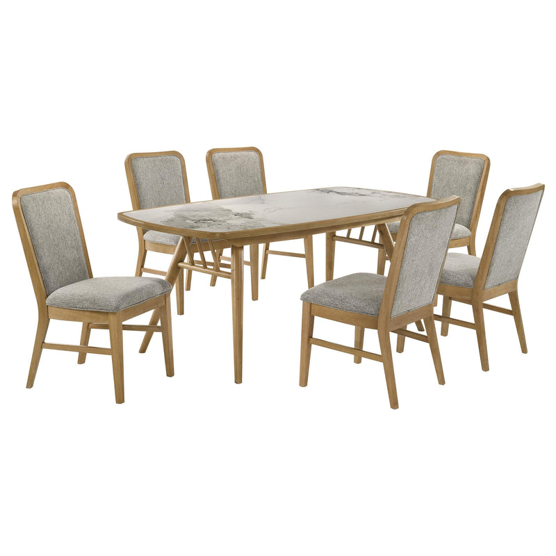 Croyden 7-piece Rectangular Dining Set Weathered Natural - 193731-S7